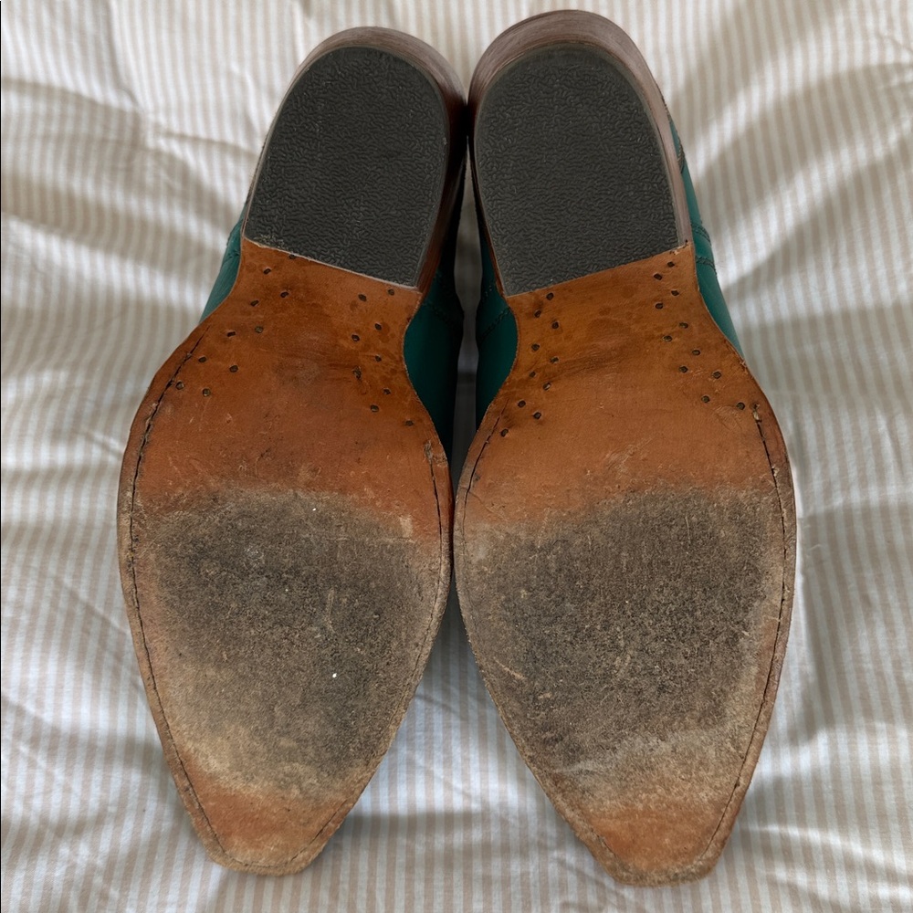 Ariat Ladies Dixon Snip Toe Boots in Turquoise Leather - Picture 10 of 11